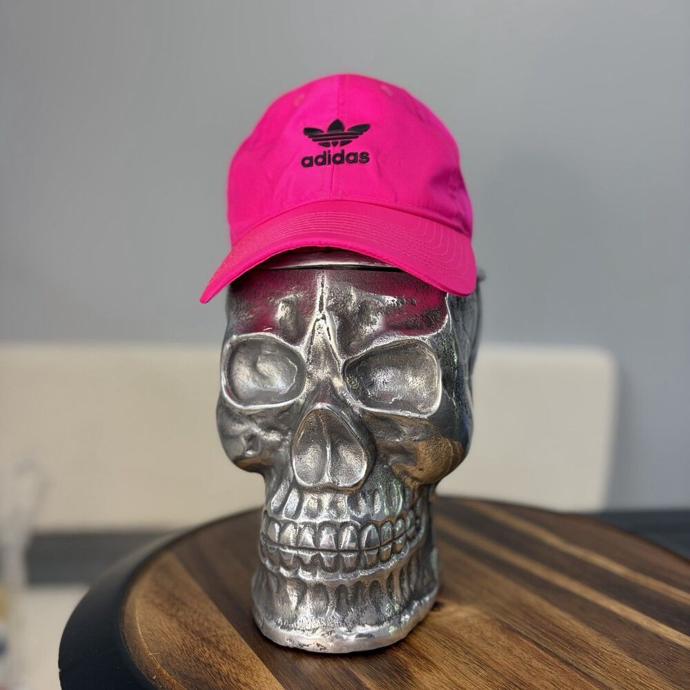 Adidas Trefoil Hat Hot Pink Woman’s 100% Nylon Strapback Adjustable Cap OSFW